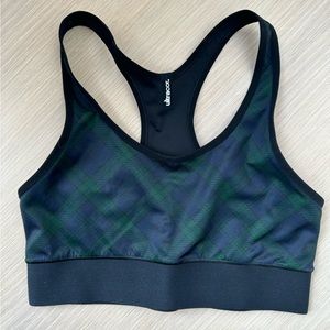 Ultracor Plaid Sports Bra, Size Small